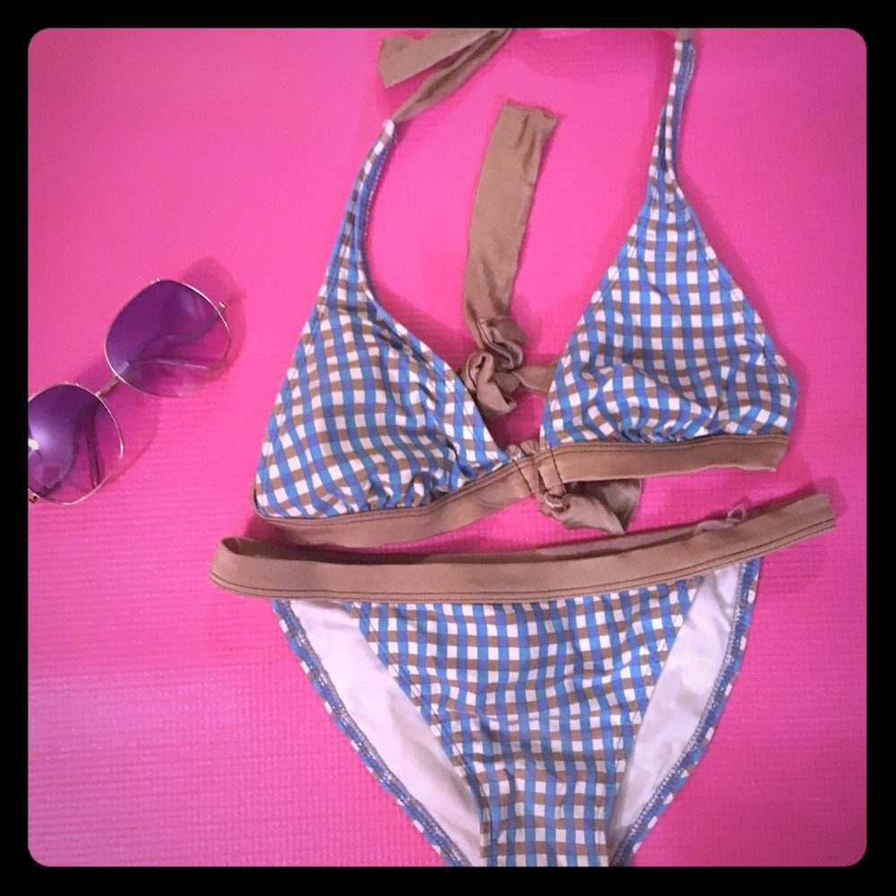 👙💕GUESS cute blue gingham bikini🌟👙💕